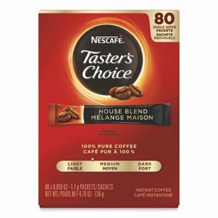 NESTLE Nescafe, Taster's Choice Stick Pack, House Blend, 80PK 15782